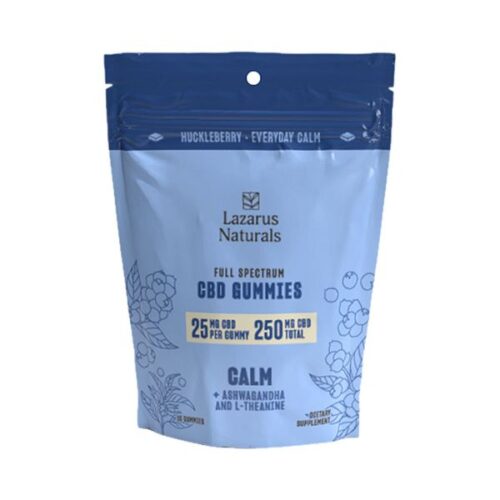 Gomitas con Extracto Calm + Aswagandha + L Teanina 250mg Lazarus Naturals