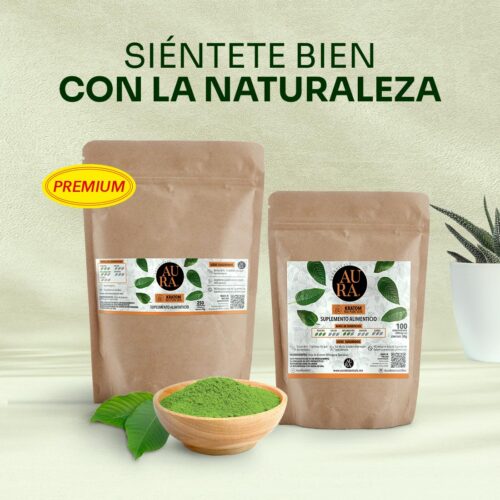 Compra Kratom Green Vein Premium 100g y 250g Polvo en México - Aura Botanicals