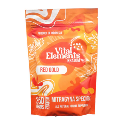 Kratom Elyxr Vital Elements en Polvo | Red Gold | 250g