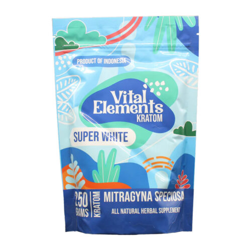 Kratom Elyxr Vital Elements en Polvo | Super White | 250g